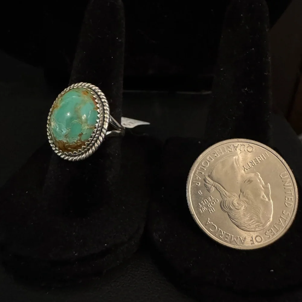 Turquoise and‎ Silver Women's Ring